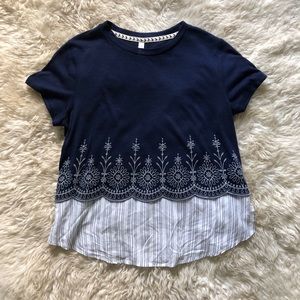 Target navy blue top